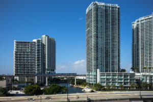Miami River Housing Developments. Florida. USA. Miami River Housing Developments. Florida. USA.